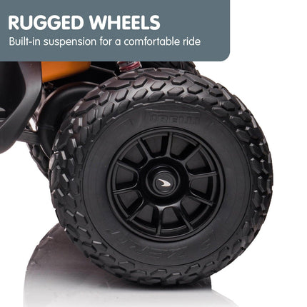 Kahuna Licensed MCL35 McLaren Kids Toy Ride On Electric Quad Bike - Orange.