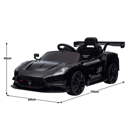 Kahuna Maserati MC20 GT2 Licensed Electric Kids Ride On Race Car Black.