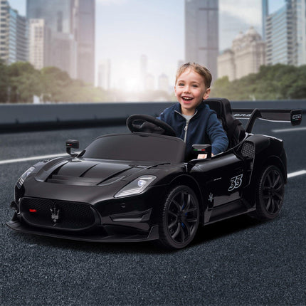 Kahuna Maserati MC20 GT2 Licensed Electric Kids Ride On Race Car Black.