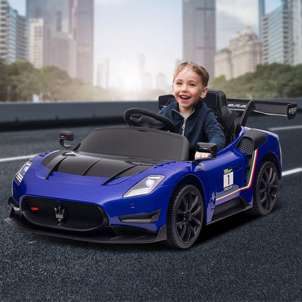 Kahuna Maserati MC20 GT2 Licensed Electric Kids Ride On Race Car Blue.