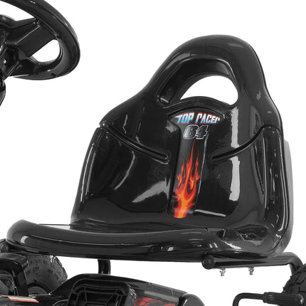 Kahuna G95 Kids Ride On Pedal-Powered Go Kart - Black.
