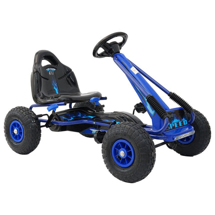 Kahuna G95 Kids Ride On Pedal Go Kart - Blue.