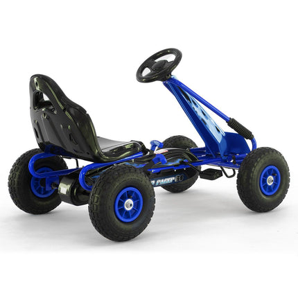 Kahuna G95 Kids Ride On Pedal Go Kart - Blue.