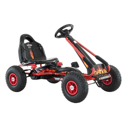 Kahuna G95 Kids Ride On Pedal-Powered Go Kart  - Red.