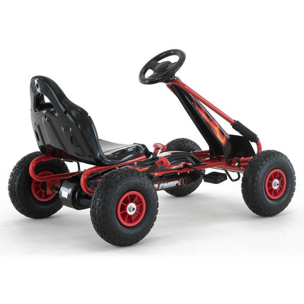 Kahuna G95 Kids Ride On Pedal-Powered Go Kart  - Red.