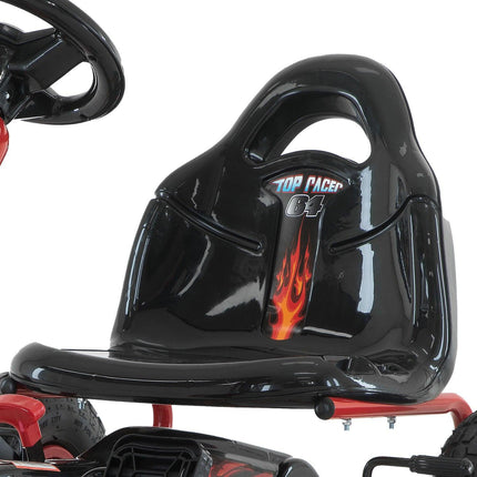 Kahuna G95 Kids Ride On Pedal-Powered Go Kart  - Red.