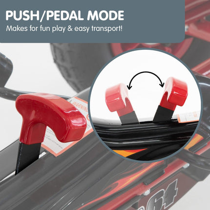 Kahuna G95 Kids Ride On Pedal-Powered Go Kart  - Red.
