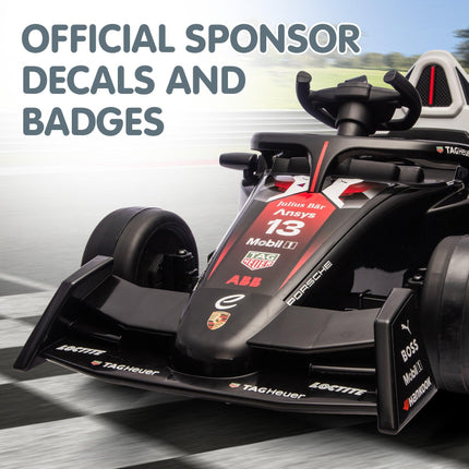 Kahuna Porsche Formula E Kids Electric Ride-on Car With Remote Control.
