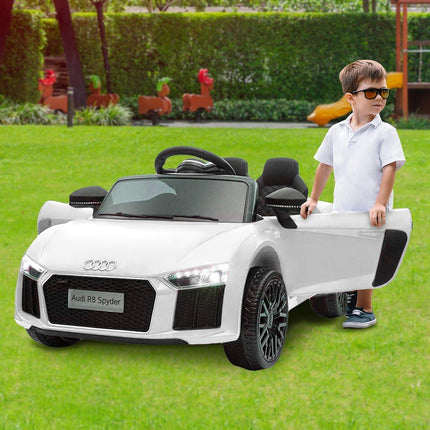 Kahuna Kahuna R8 Spyder Audi Licensed Kids Electric Ride On Car Remote Control - White.