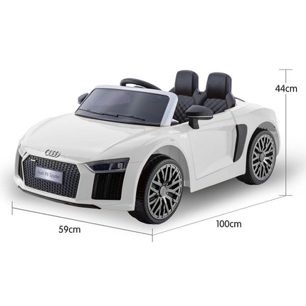 Kahuna Kahuna R8 Spyder Audi Licensed Kids Electric Ride On Car Remote Control - White.