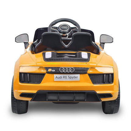 Kahuna R8 Spyder Audi Licensed Kids Electric Ride On Car Remote Control - Yellow.