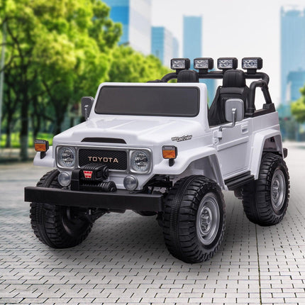 Kahuna Licensed Toyota FJ-40 Kids Ride On Electric Toy Car 80W - White.