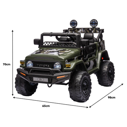 Kahuna Authorised Toyota FJ Cruiser Kids Electric Ride On Car - Green.