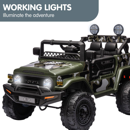 Kahuna Authorised Toyota FJ Cruiser Kids Electric Ride On Car - Green.