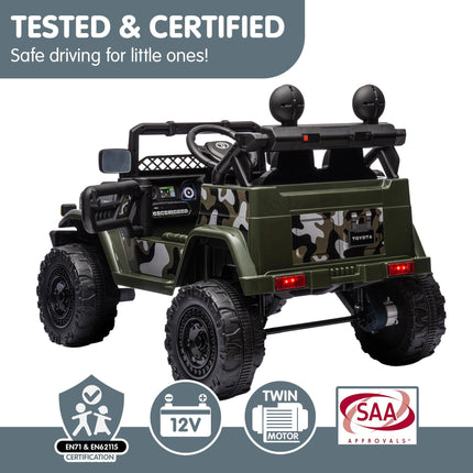 Kahuna Authorised Toyota FJ Cruiser Kids Electric Ride On Car - Green.