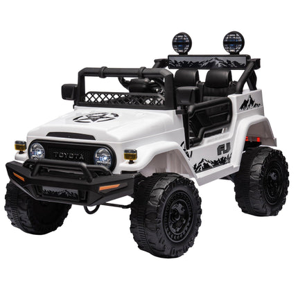 Kahuna Authorized Toyota Electric Kids Ride-on Car Fj Cruiser - White.