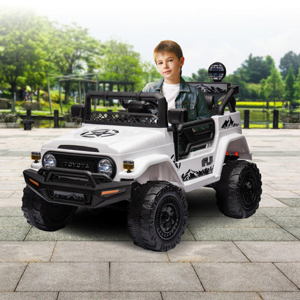 Kahuna Authorized Toyota Electric Kids Ride-on Car Fj Cruiser - White.