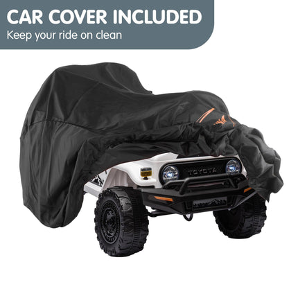 Kahuna Authorized Toyota Electric Kids Ride-on Car Fj Cruiser - White.