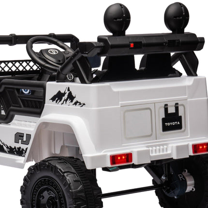 Kahuna Authorized Toyota Electric Kids Ride-on Car Fj Cruiser - White.