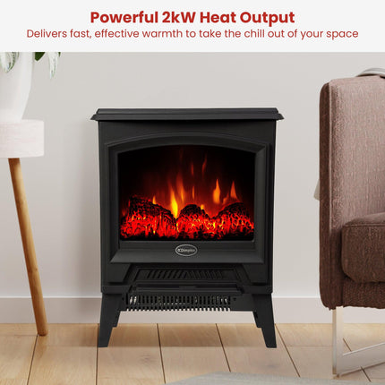Dimplex 2kW Casper Optiflame Portable Electric Stove.