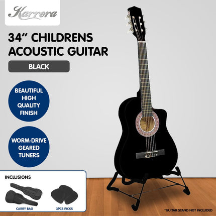 Karrera Childrens Acoustic Guitar Kids - Black.
