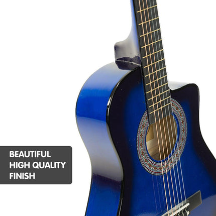 Karrera Childrens Acoustic Guitar Kids - Blue.