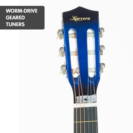 Karrera Childrens Acoustic Guitar Kids - Blue.