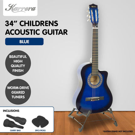 Karrera Childrens Acoustic Guitar Kids - Blue.