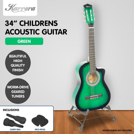 Karrera Childrens Acoustic Guitar Kids - Green.