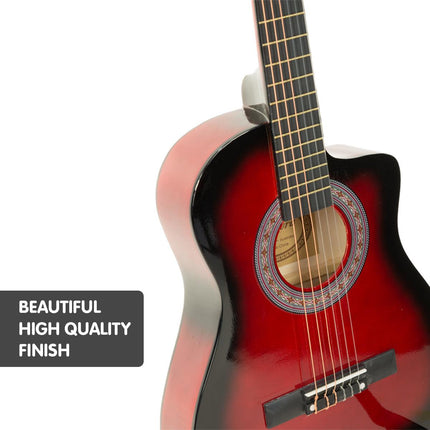 Karrera Childrens Acoustic Guitar Kids - Red.