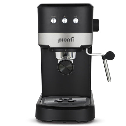 Pronti CM-850D Coffee Machine 20 Bar Espresso Maker with Milk Frother and 1.25L Tank.