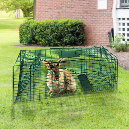 Klika Humane Live Animal Trap Possum Rat Rabbit Hare Catcher Folding Cage.
