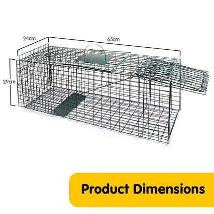 Klika Humane Live Animal Trap Possum Rat Rabbit Hare Catcher Folding Cage.