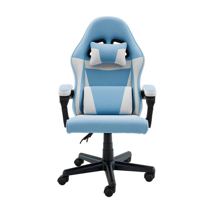 Sarantino Antre Kids Study Gaming Chair in Black and White Office Adjustable Height Chair.