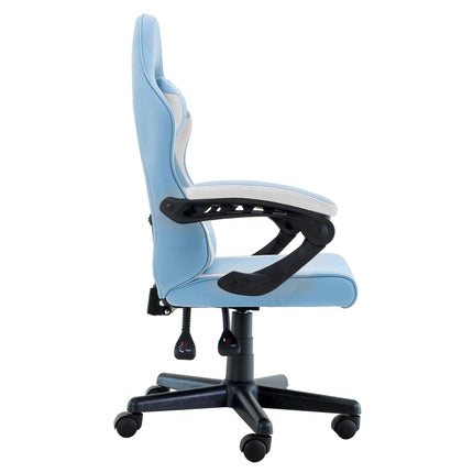 Sarantino Antre Kids Study Gaming Chair in Black and White Office Adjustable Height Chair.