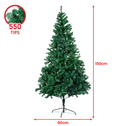 Christabelle Green Christmas Tree 1.5m Xmas Decor Decorations.