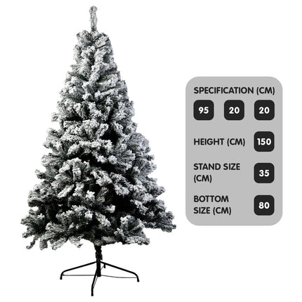 Christabelle Snow-Tipped Artificial Christmas Tree 1.5m - 550 Tips.