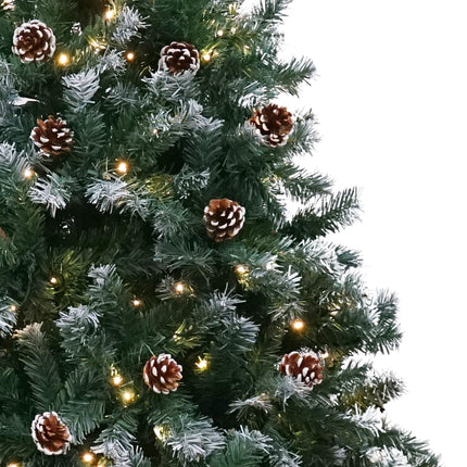Christabelle 1.5m Pre Lit LED Christmas Tree Decor with Pine Cones Xmas Decorations.