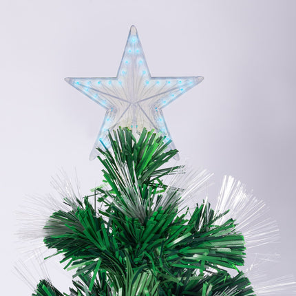 Christabelle 1.5m Enchanted Pre Lit Fibre Optic Christmas Tree Stars Xmas Decor.