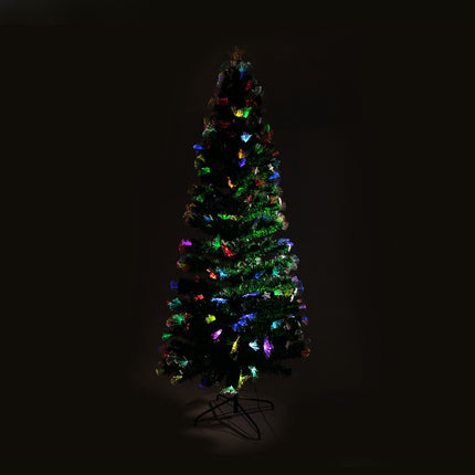 Christabelle 2.1m Enchanted Pre Lit Fibre Optic Christmas Tree Xmas Decor.