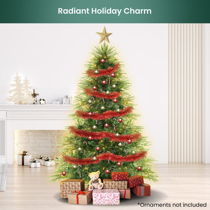 Christabelle 1.8m Prelit Everglow Fir Christmas Tree With 300 Led Lights.