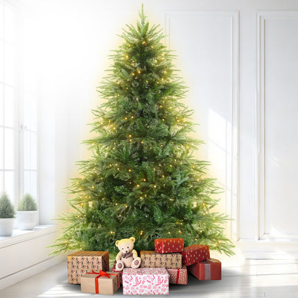 Christabelle 1.8m Prelit Everglow Fir Christmas Tree With 300 Led Lights.