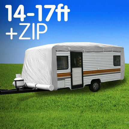 Wallaroo Caravan Cover With Side Zip Campervan 14-17 ft.