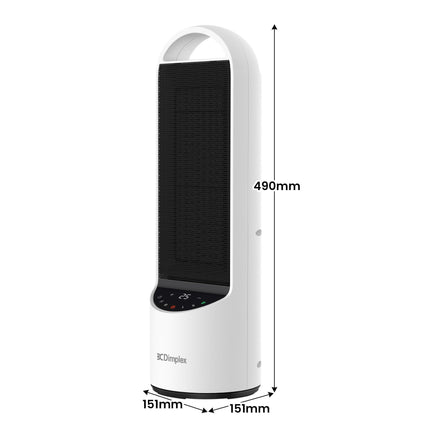 Dimplex 2kW Personal DC Digital Ceramic Heater in Black and White.