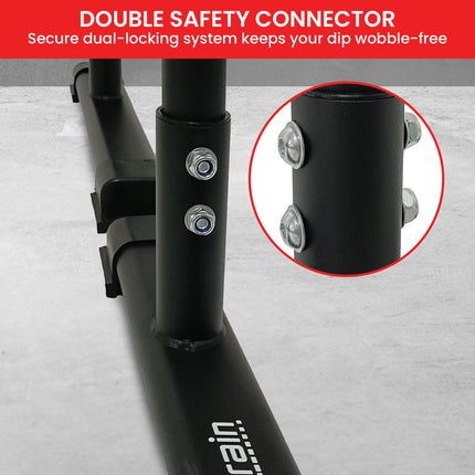 Powertrain Dip Bars Pair Load Capacity 200kg Separated Type Push-up Bars.