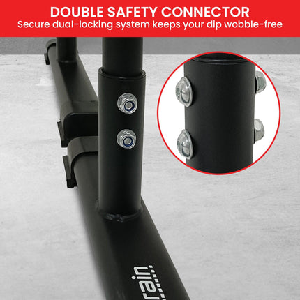 Powertrain Dip Bars Pair Load Capacity 200kg Separated Type Push-up Bars.