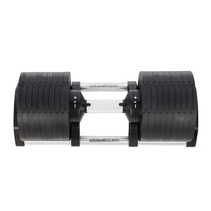 Powertrain Eon 45kg Adjustable Dumbbell Home Gym 9 Strength Training Safety Lock System For Building & Fitness Workouts.