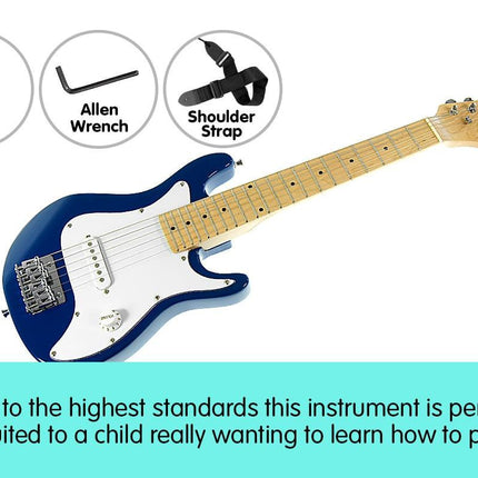 Karrera Electric Childrens Kids Guitar - Blue.