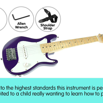 Karrera Electric Childrens Guitar Kids - Purple.
