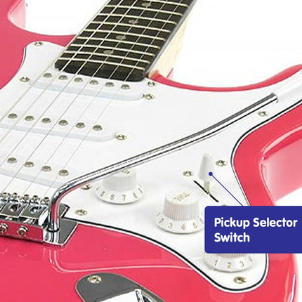 Karrera 39in Electric Guitar  - Pink.